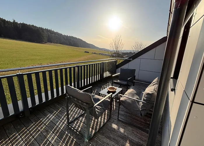 Moderne Maisonette-ferienwohnung Mit Dachterrasse, Waldblick & Parkplatz Apartment